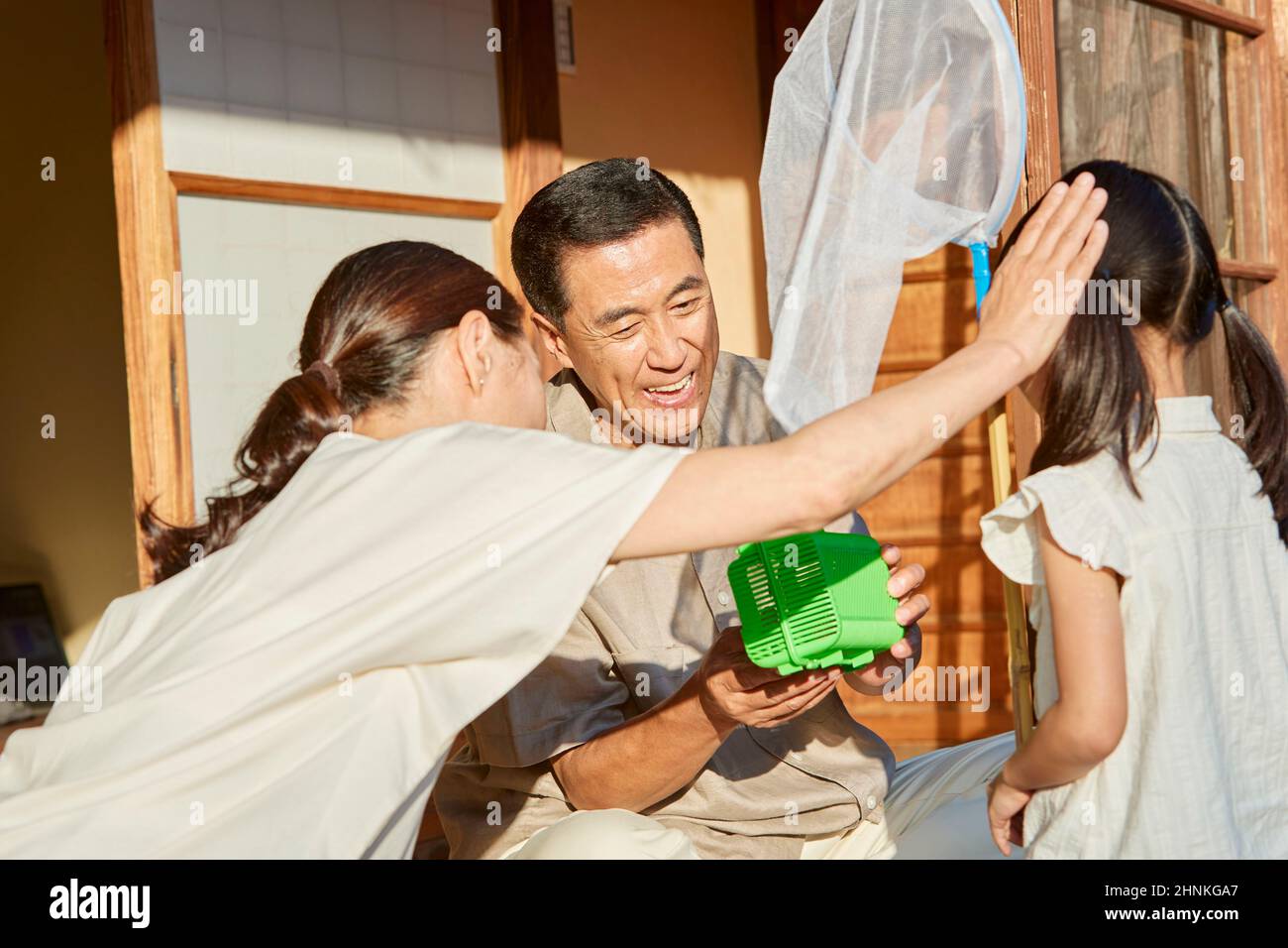 Japanese Kids On Summer Vacation Stock Photo Alamy