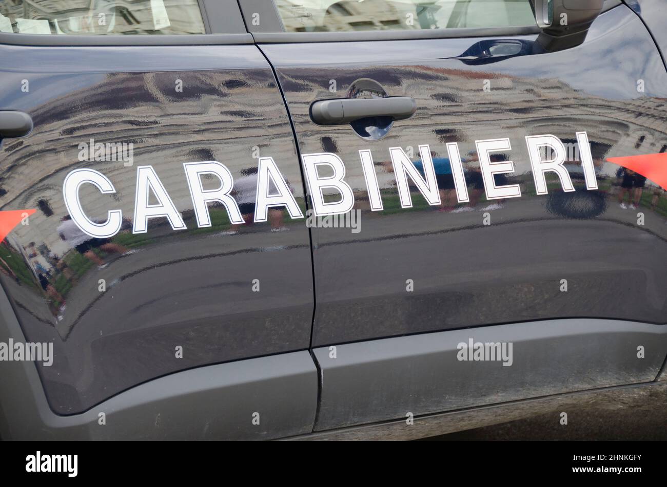 a carabinieri vehicle Stock Photo