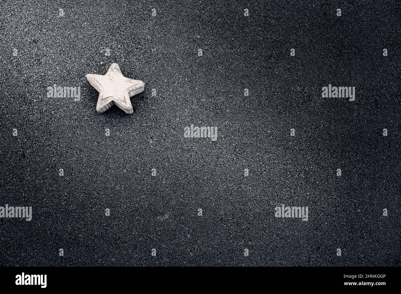 A white star on the black background Stock Photo Alamy