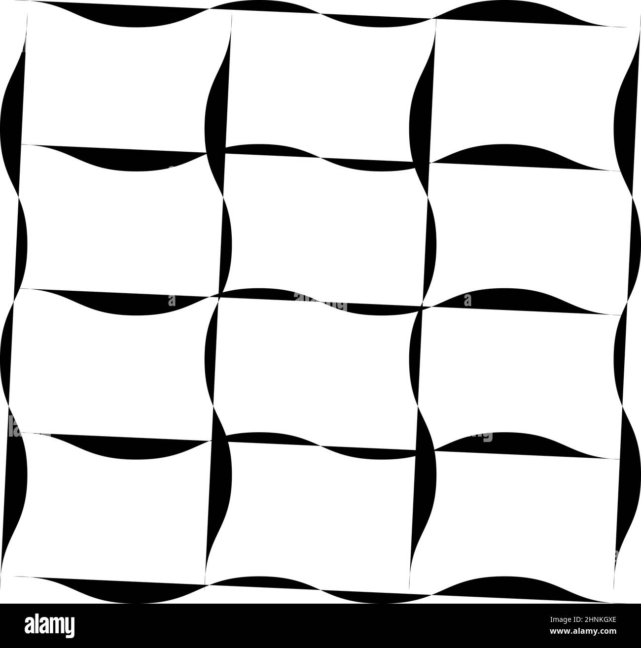 Irregular grid, mesh with random lines. Squares lattice, grating