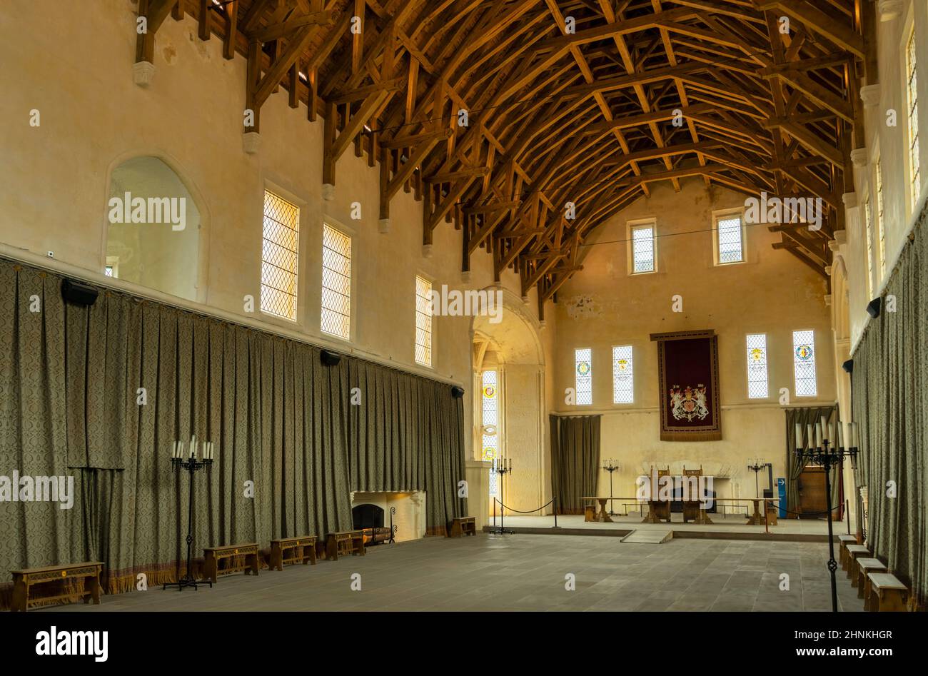 The Great Hall Stirling castle built for James IV in 1503 Stirling castle Stirling Scotland UK GB Europe Stock Photo