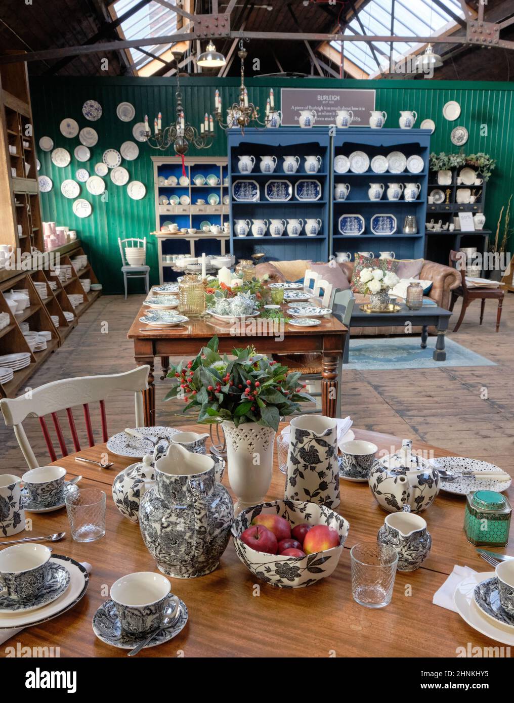 Burleigh Pottery Factory Shop Display Rooms Stock Photo Alamy