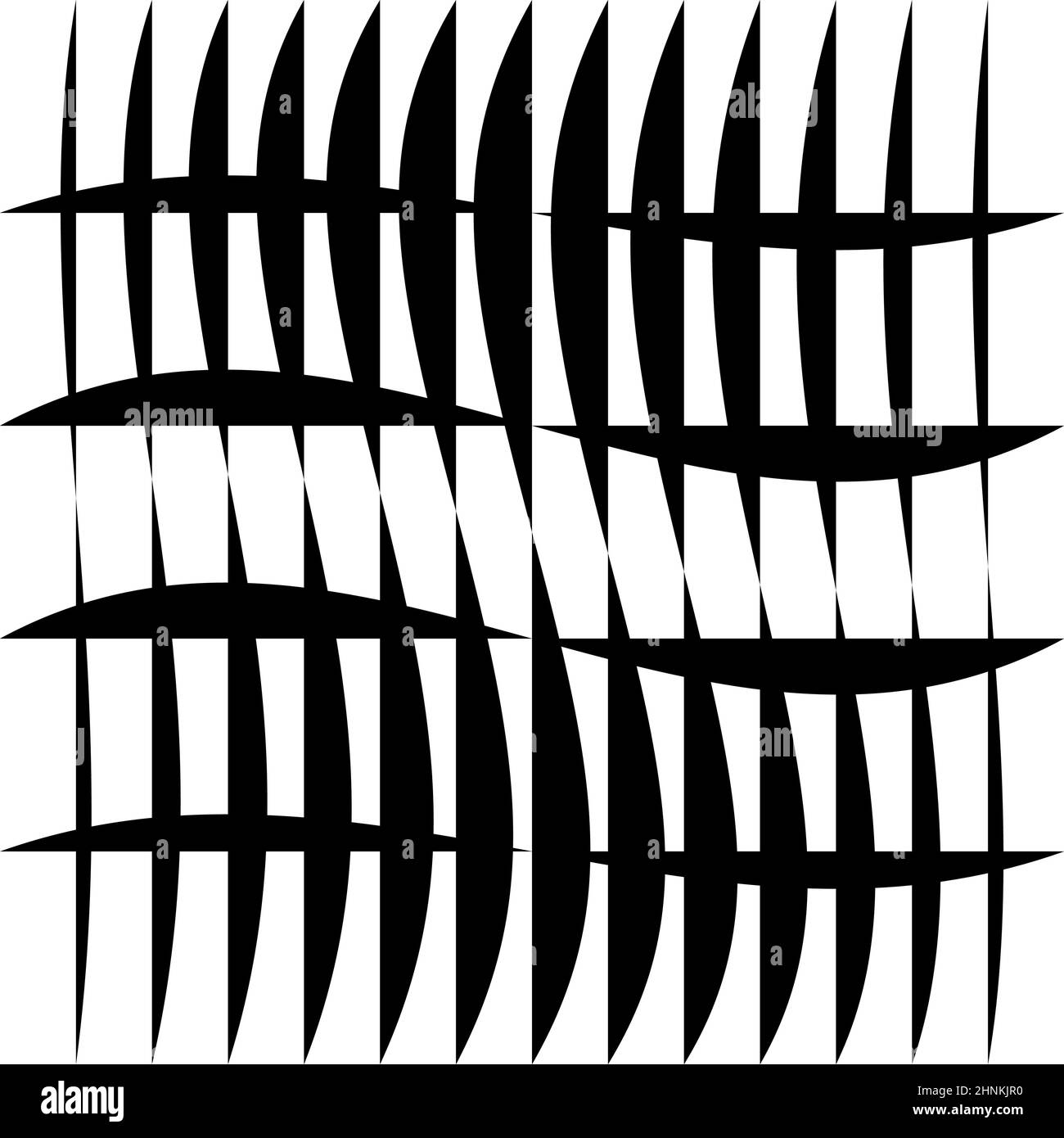 Irregular grid, mesh with random lines. Squares lattice, grating ...