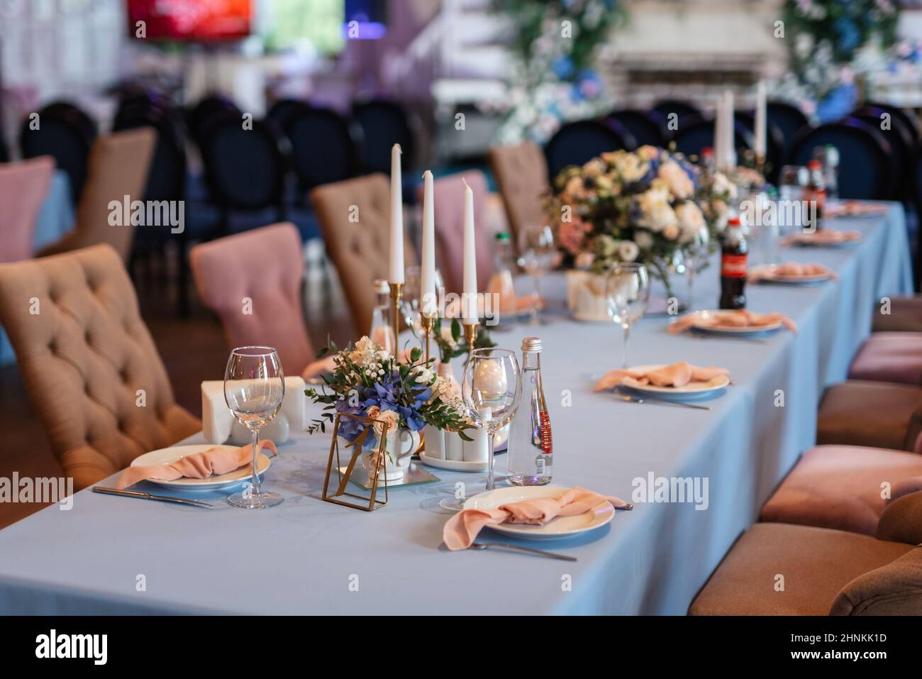 Banquet hall for weddings, banquet hall decoration Stock Photo - Alamy