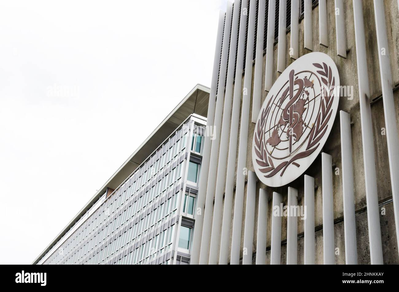 World Health Organization building in Geneva, Switzerland Stock Photo