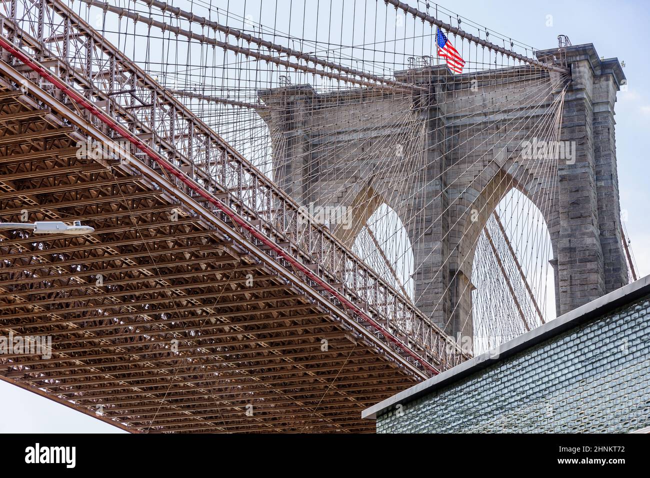 Brooklyn Bridge, one of the oldest roadway bridges, that connect