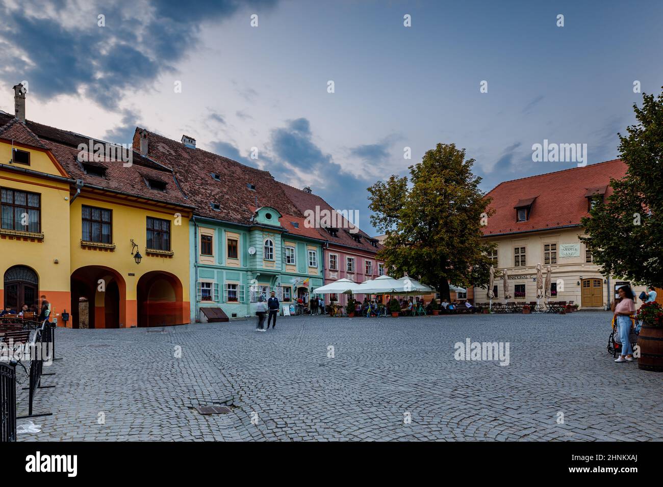 The historic city of Sighisoara in Transilvania Romania Stock Photo Alamy