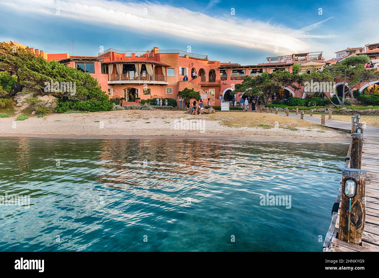Harbor of Porto Cervo, heart of Costa Smeralda, Sardinia, Italy Stock Photo