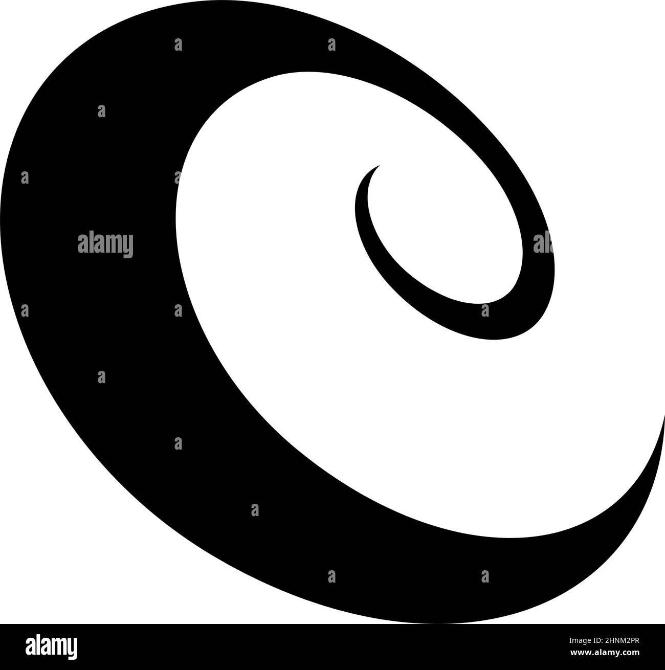 Spiral, swirl, twirl and whirl design element stock vector