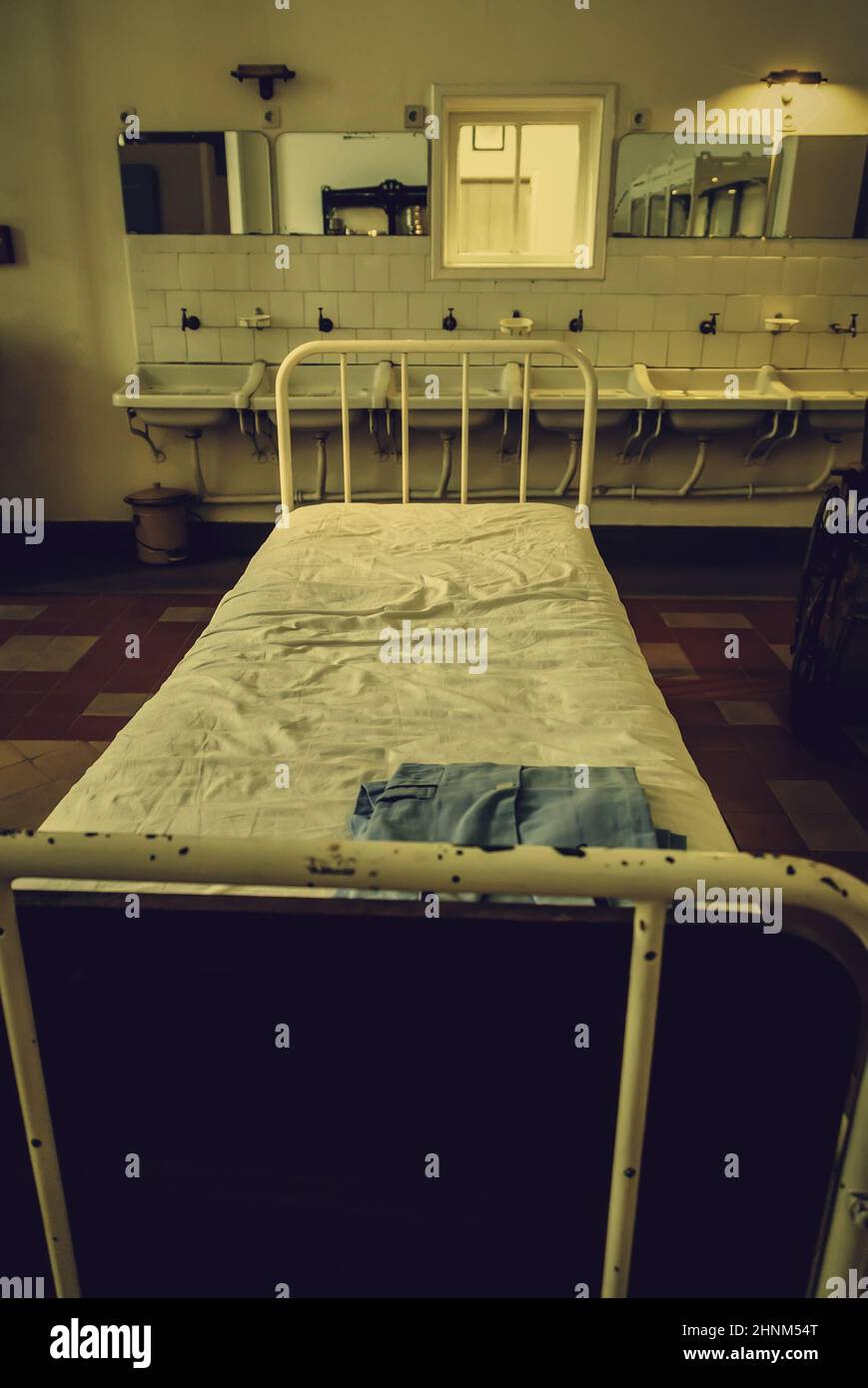 Old hospital beds Stock Photo Alamy