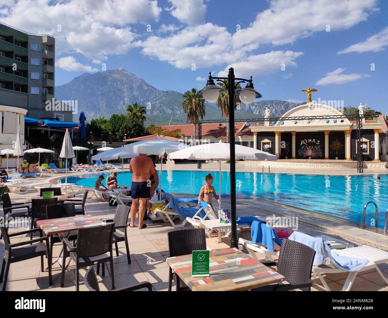 Tekirova, Antalya, Turkey - May 11, 2021: View of Armas Kaplan Paradise 5 Stock Photo