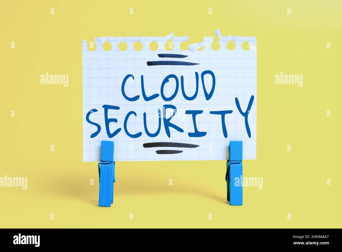 Text showing inspiration Cloud Security, Business idea Protect the stored information safe Controlled technology Colorful Idea Presentation Displaying Stock Photo