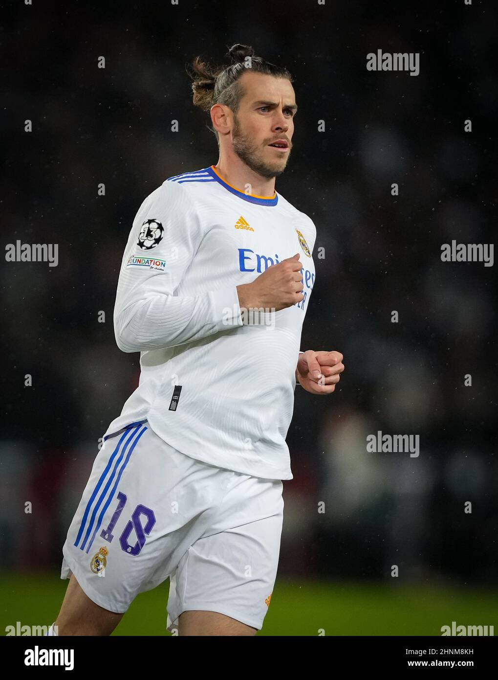 Derby, UK. 15th Feb, 2022. Gareth Bale of Real Madrid during the UEFA Champions  League round of 16 1st leg match between Paris Saint-Germain Feminines and  Real Madrid at Le Parc des
