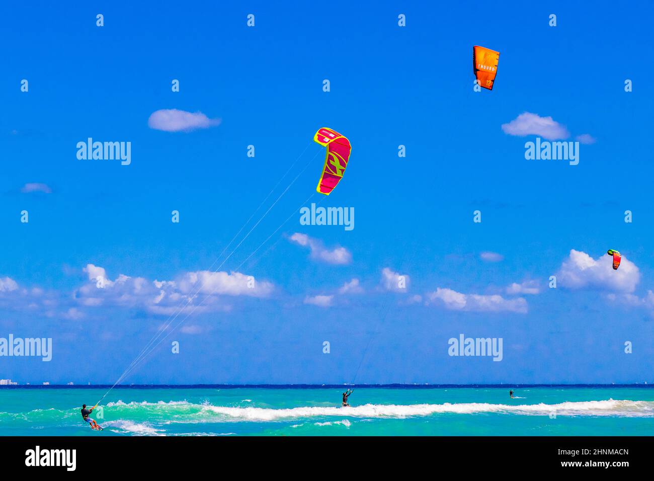Water sport like kitesurfing kiteboarding wakeboarding Playa del Carmen
