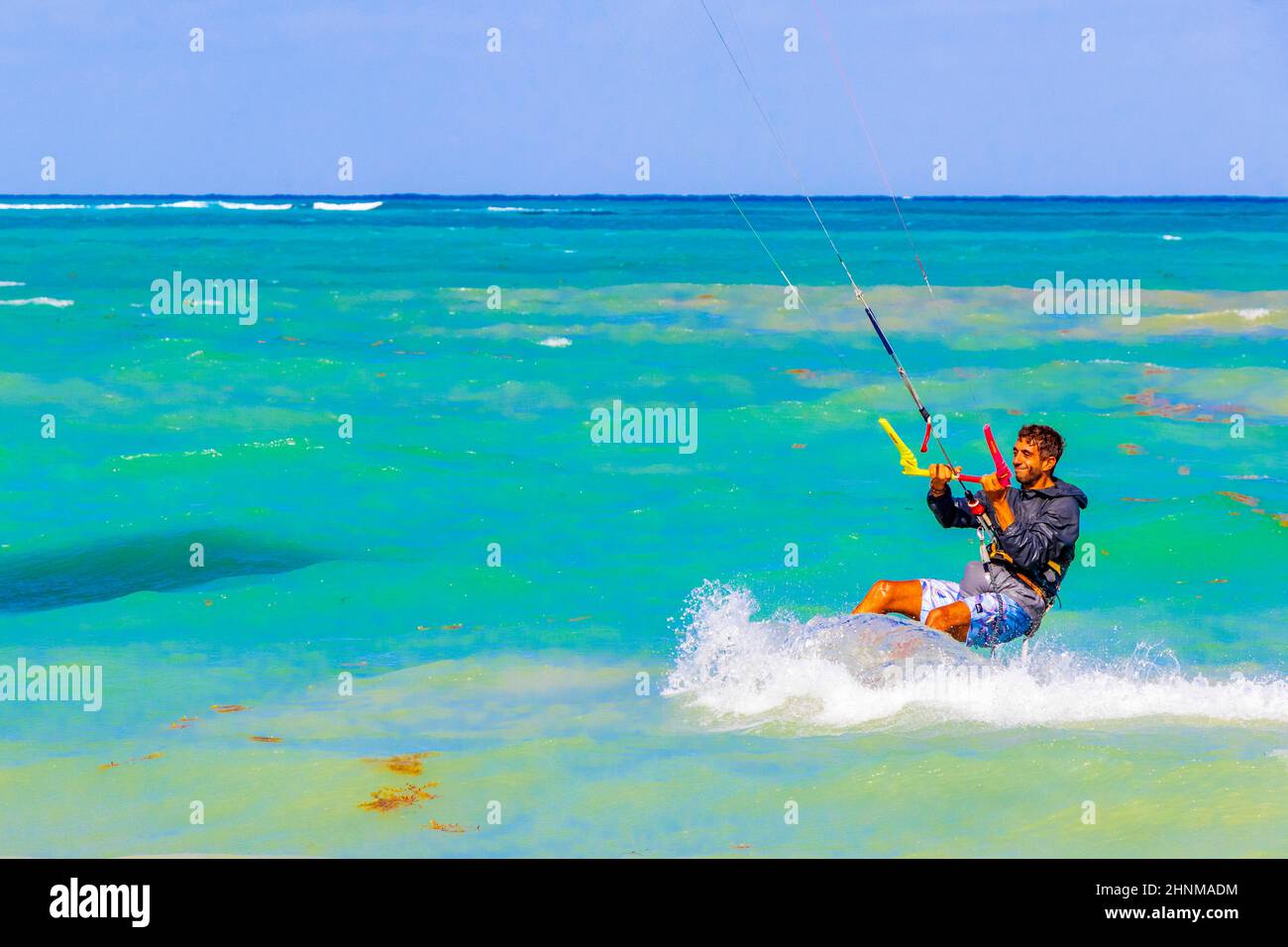 Water sport like kitesurfing kiteboarding wakeboarding Playa del Carmen