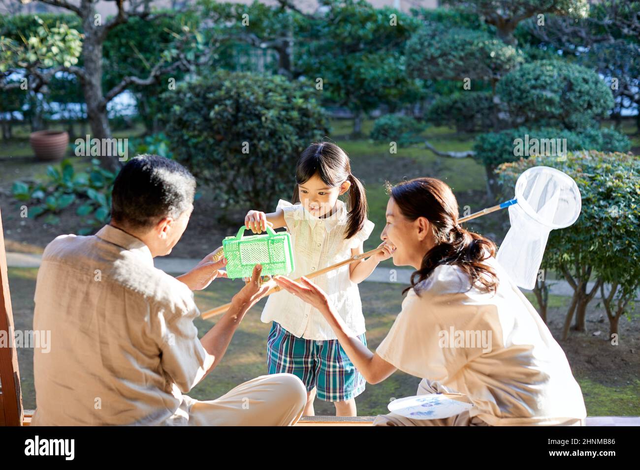Japanese Child On Summer Vacation Stock Photo Alamy