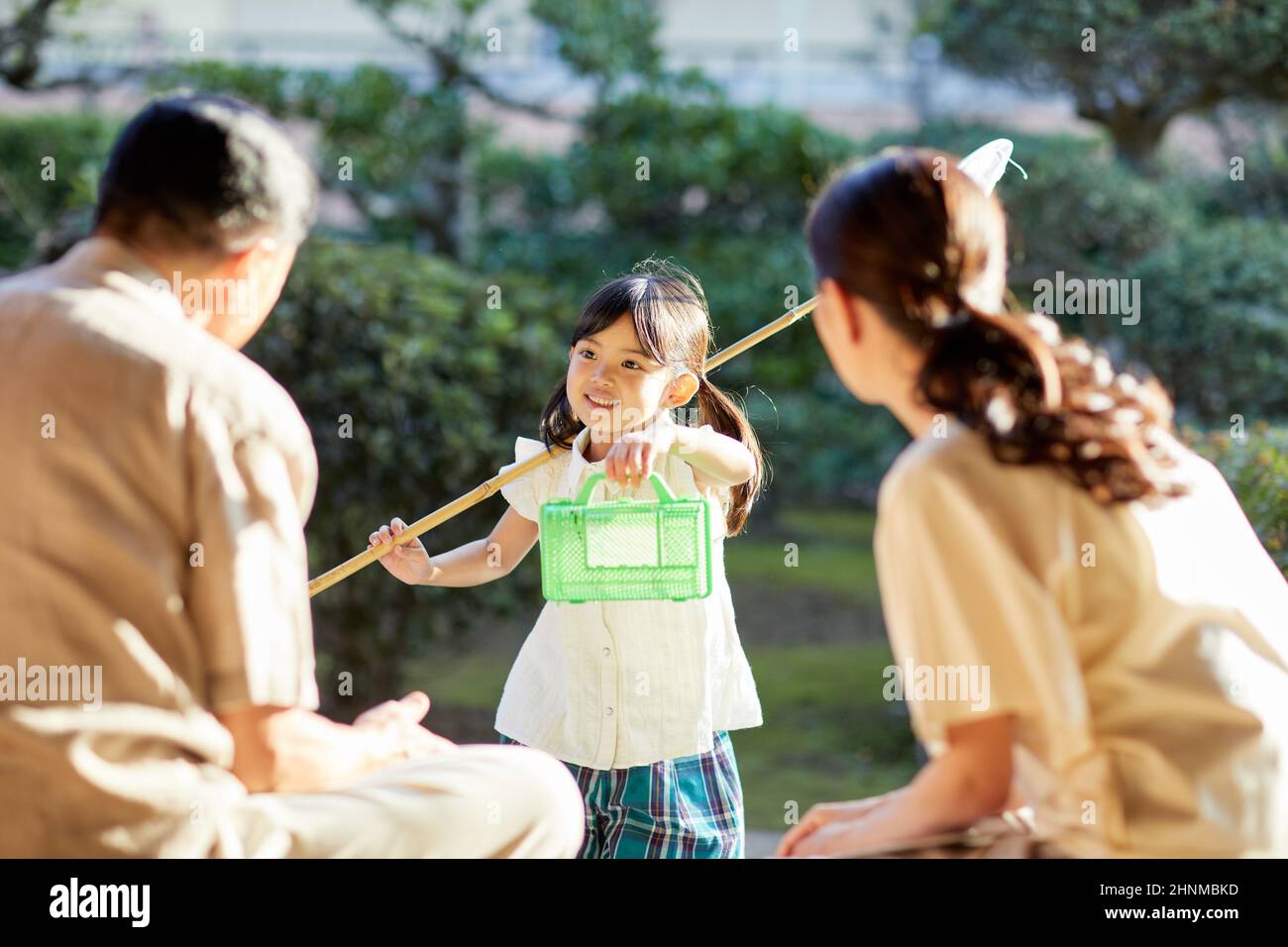 Japanese Kids On Summer Vacation Stock Photo Alamy