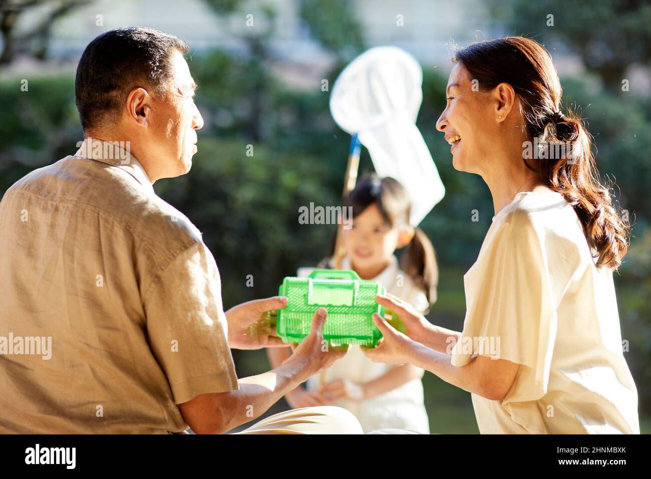 Japanese Kids On Summer Vacation Stock Photo Alamy