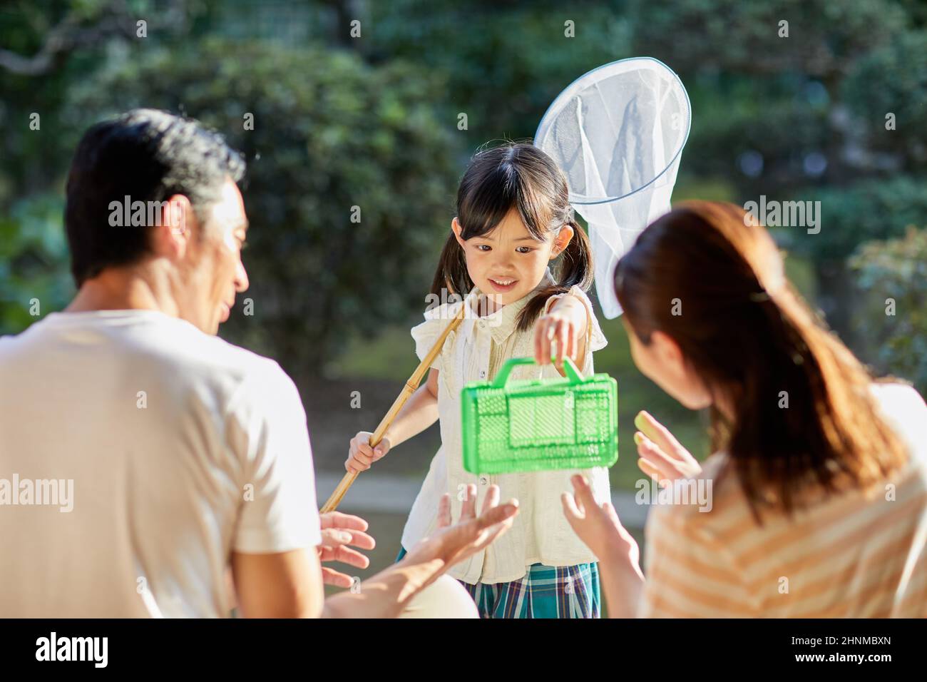 Japanese Kids On Summer Vacation Stock Photo Alamy