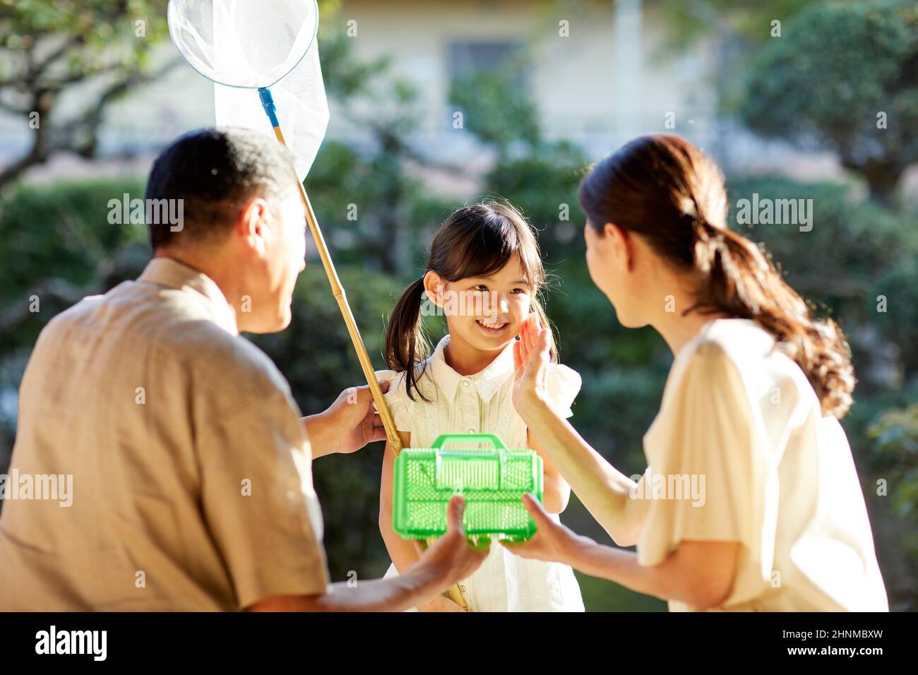 Japanese Kids On Summer Vacation Stock Photo Alamy