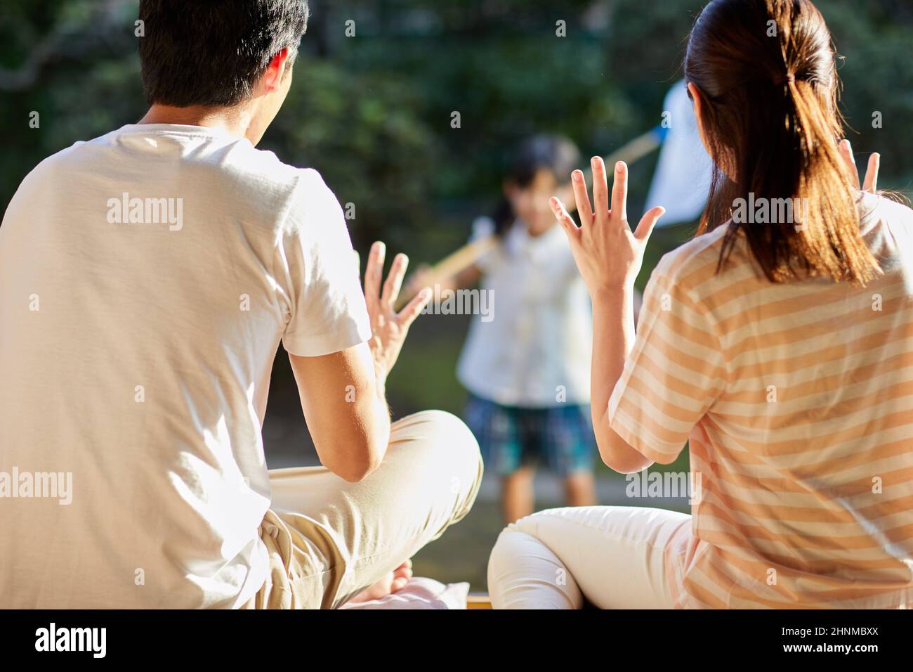 Japanese Kids On Summer Vacation Stock Photo Alamy
