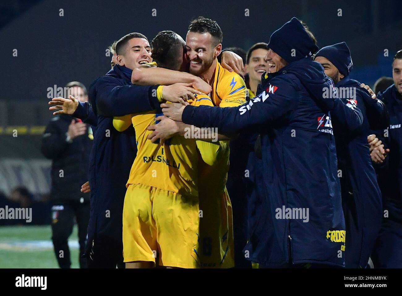 Frosinone, February 16, 2022 Benito Stirpe Stadium Italian soccer Serie B BKT 20212022 match Frosinone, February 16, 2022 Benito Stirpe Stadium Italian soccer Serie B BKT 20212022 match