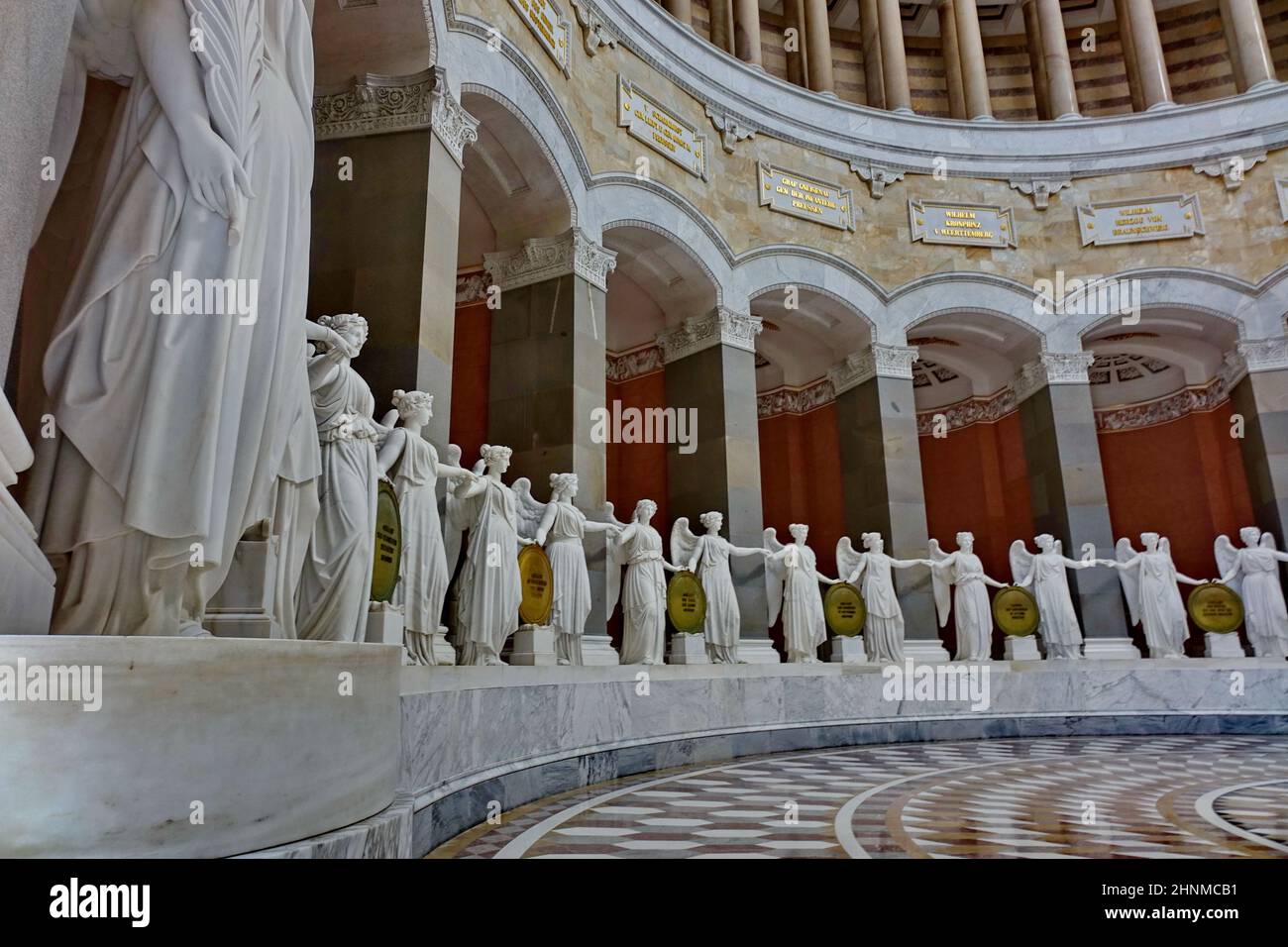 Germany, Bavaria, Lower Bavaria, Liberations Hall, inside view, Goddesses of victory, toursm, trip Stock Photo