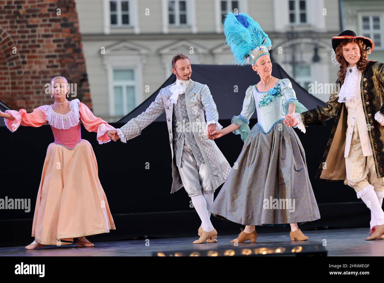 Krakow, Poland - 22nd Cracovia Danza Court Dance Festival Stock Photo