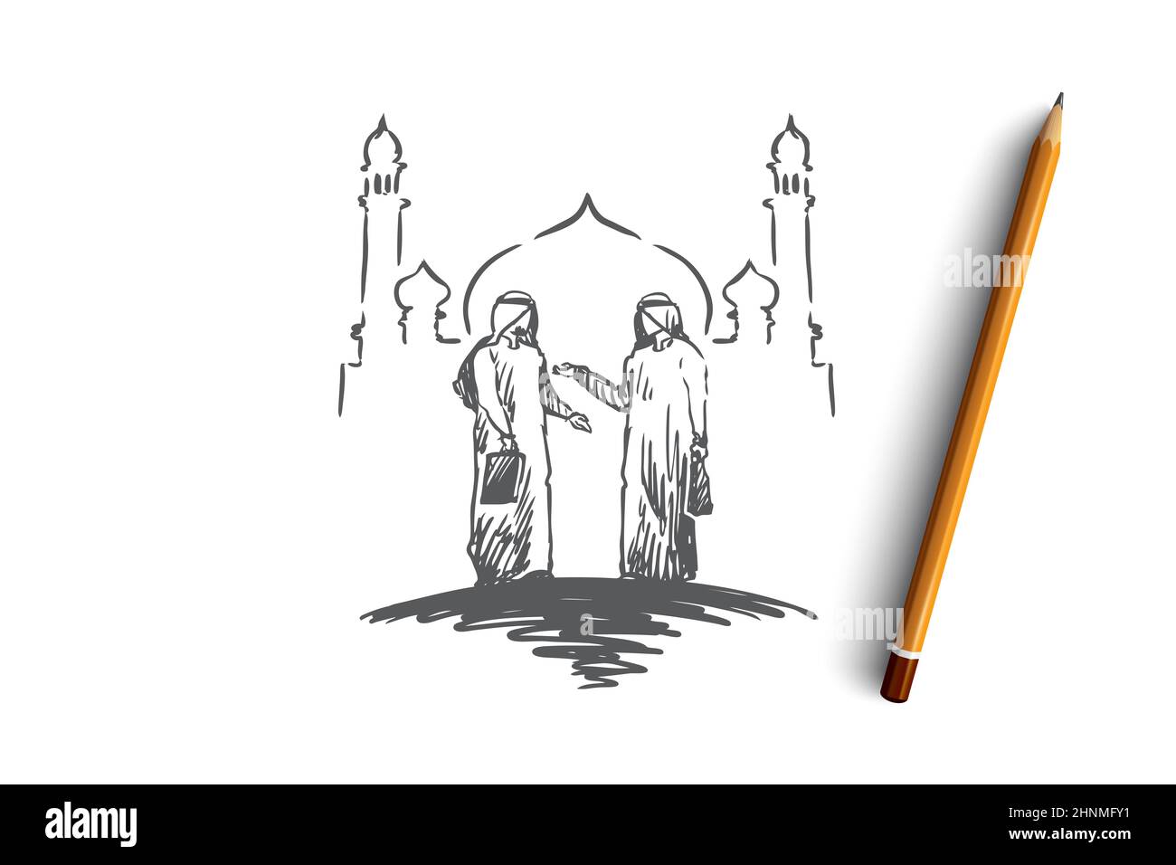 How to Draw Happy Muslim Couple Pencil Sketch | Farju drawing academy -  YouTube