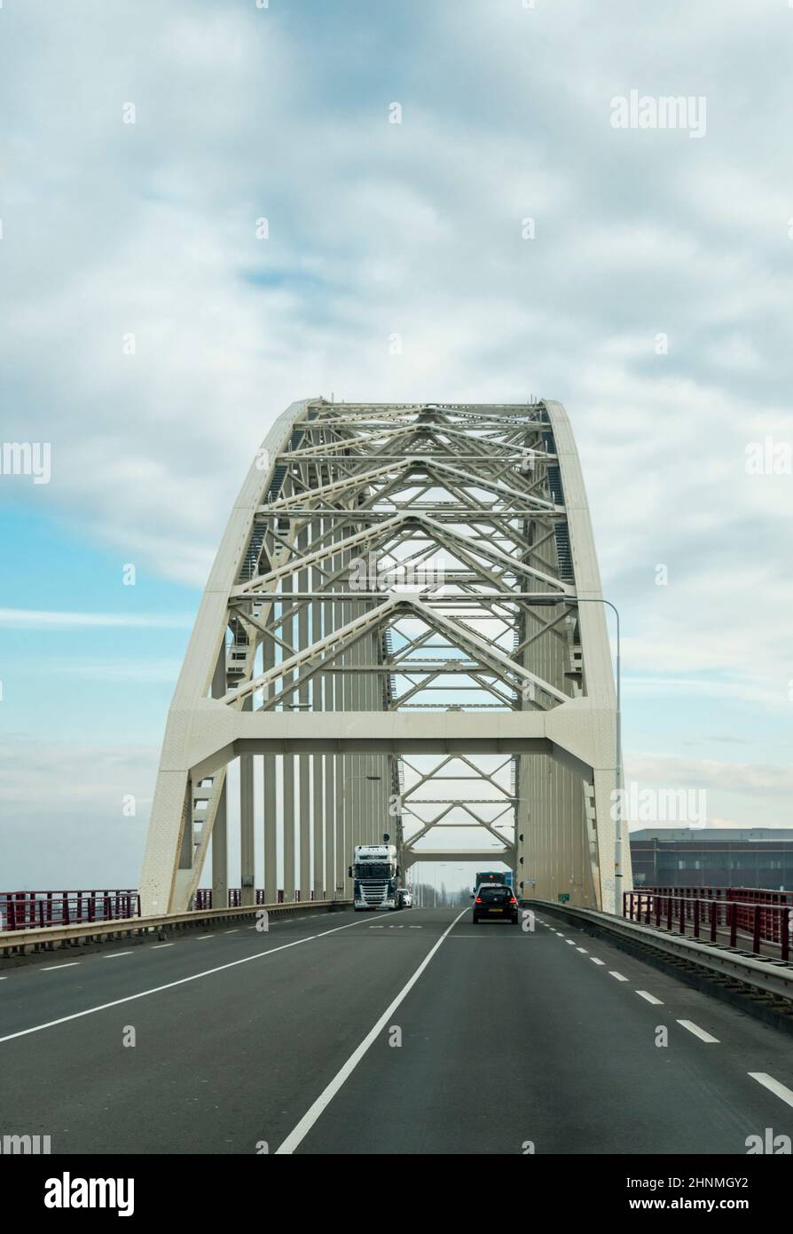 Steel Bridge in the Netherlands Stock Photo