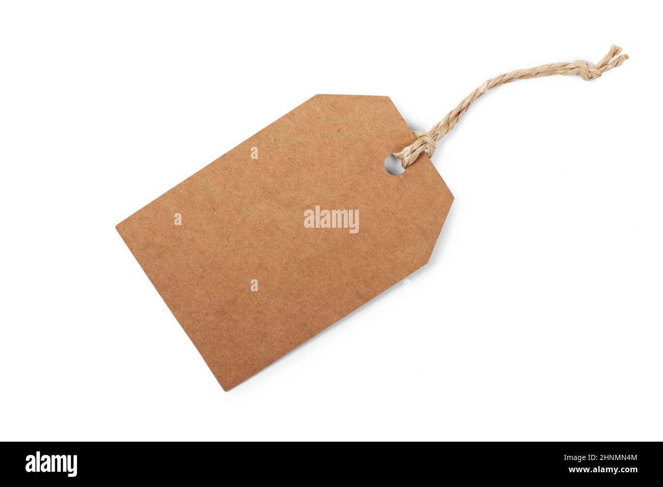 Brown Paper Tag With String Isolated On White Background With Clipping  Paths Stock Photo, Picture and Royalty Free Image. Image 36966367.