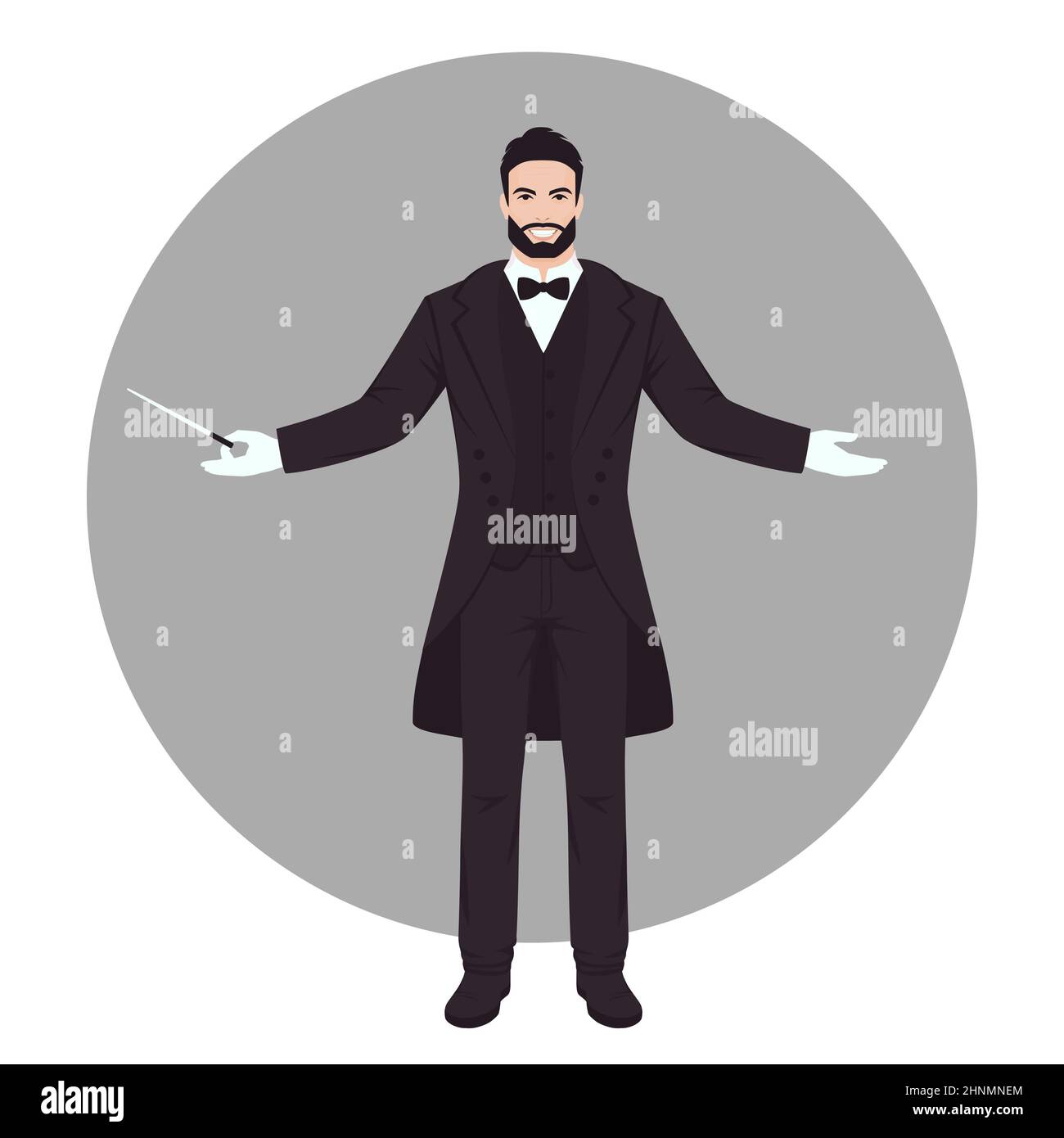 Vector template banner and poster Conductor with stick . Concept ...