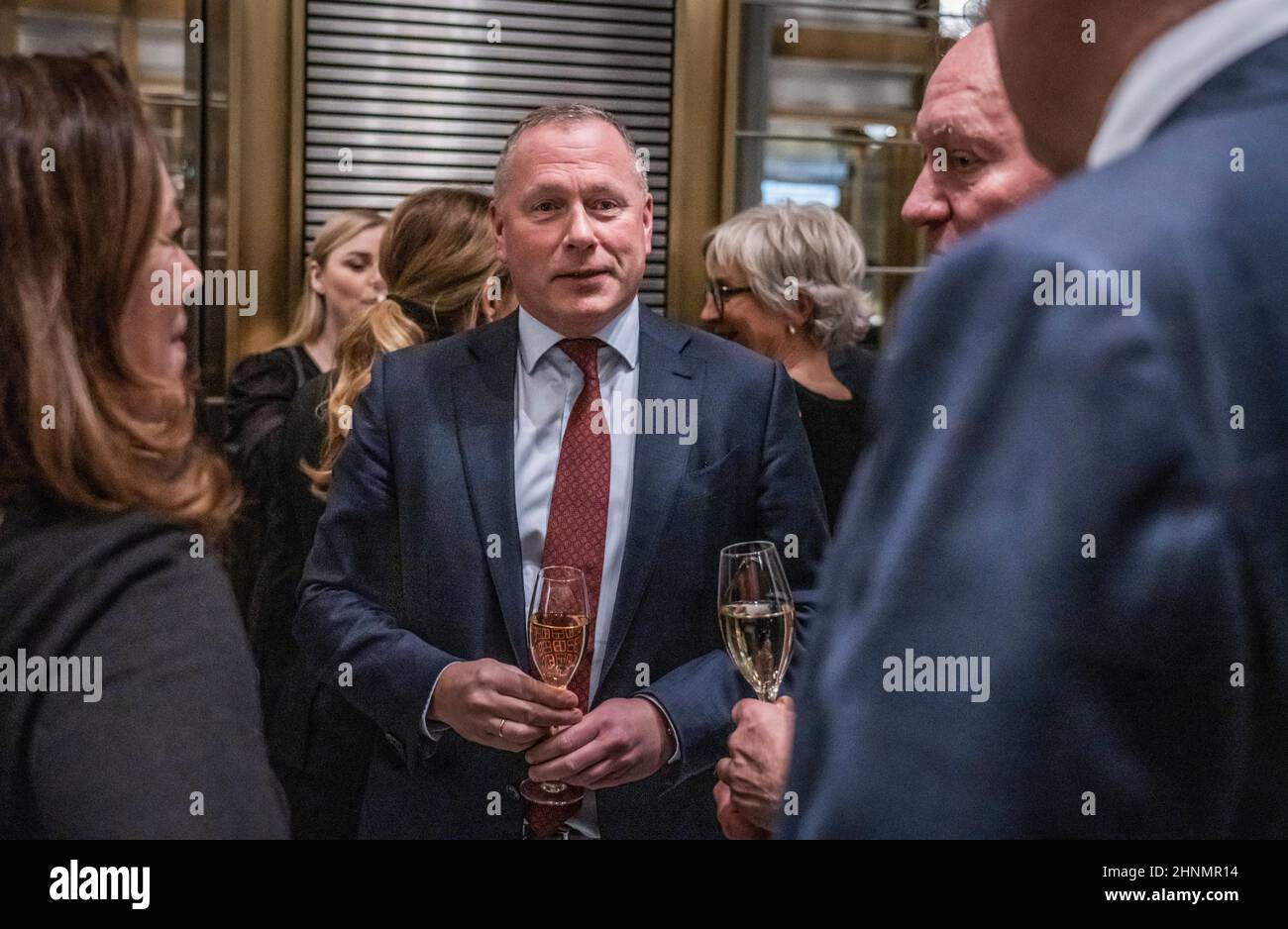 Oslo 20220217.Head of the Norwegian oil fund, Nicolai Tangen, in the mirror  hall at the head office at Norway's Central Bank on Bankplassen in Oslo,  where Governor Øystein (Oeystein) Olsen will give