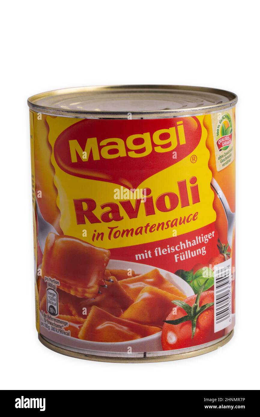 MAGGI Ravioli Stock Photo