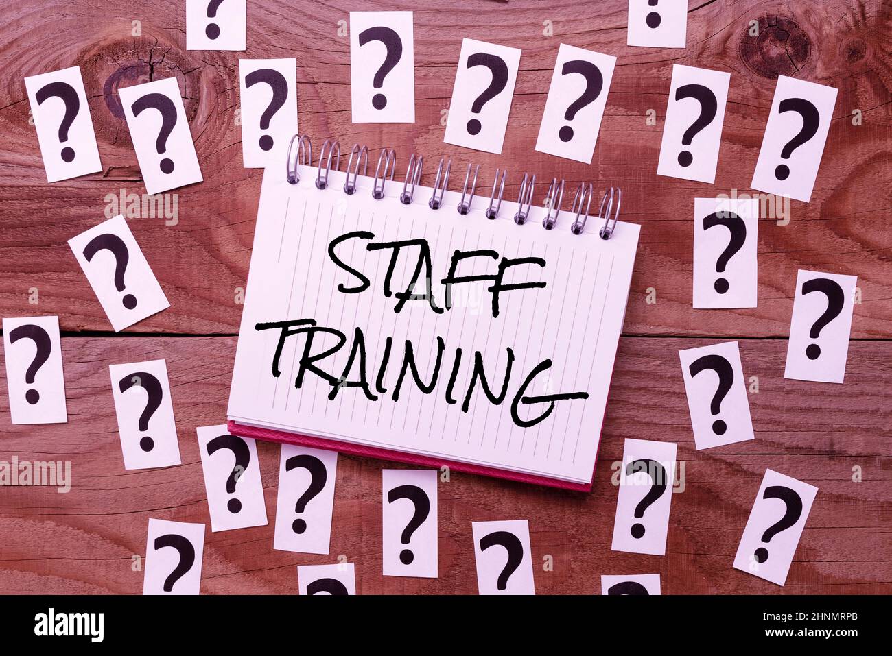 New Topic Training Text Writing displaying text Staff Training, Conceptual photo A program that ...