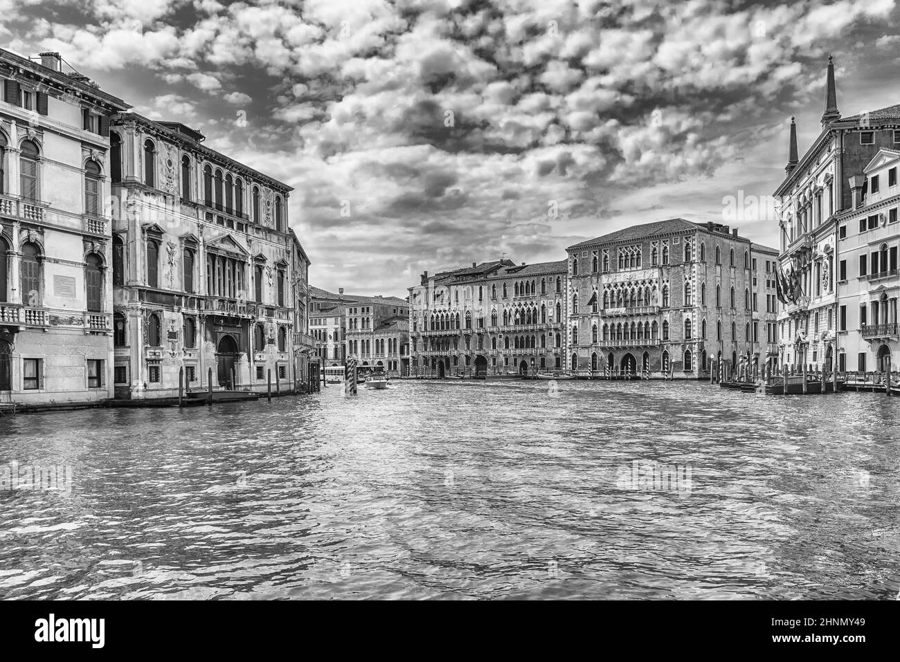 Scenic architecture along the Grand Canal in Venice, Italy Stock Photo