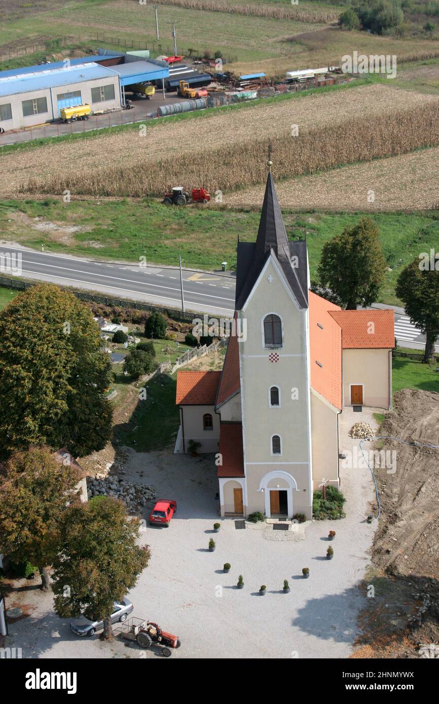 Church of the Saint Martin in Breznicki Hum, Croatia Stock Photo