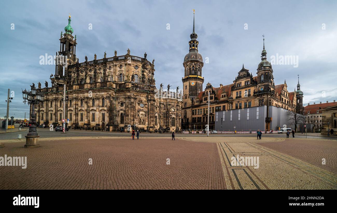 Dresden, Germany, Theatre Square. Stock Photo