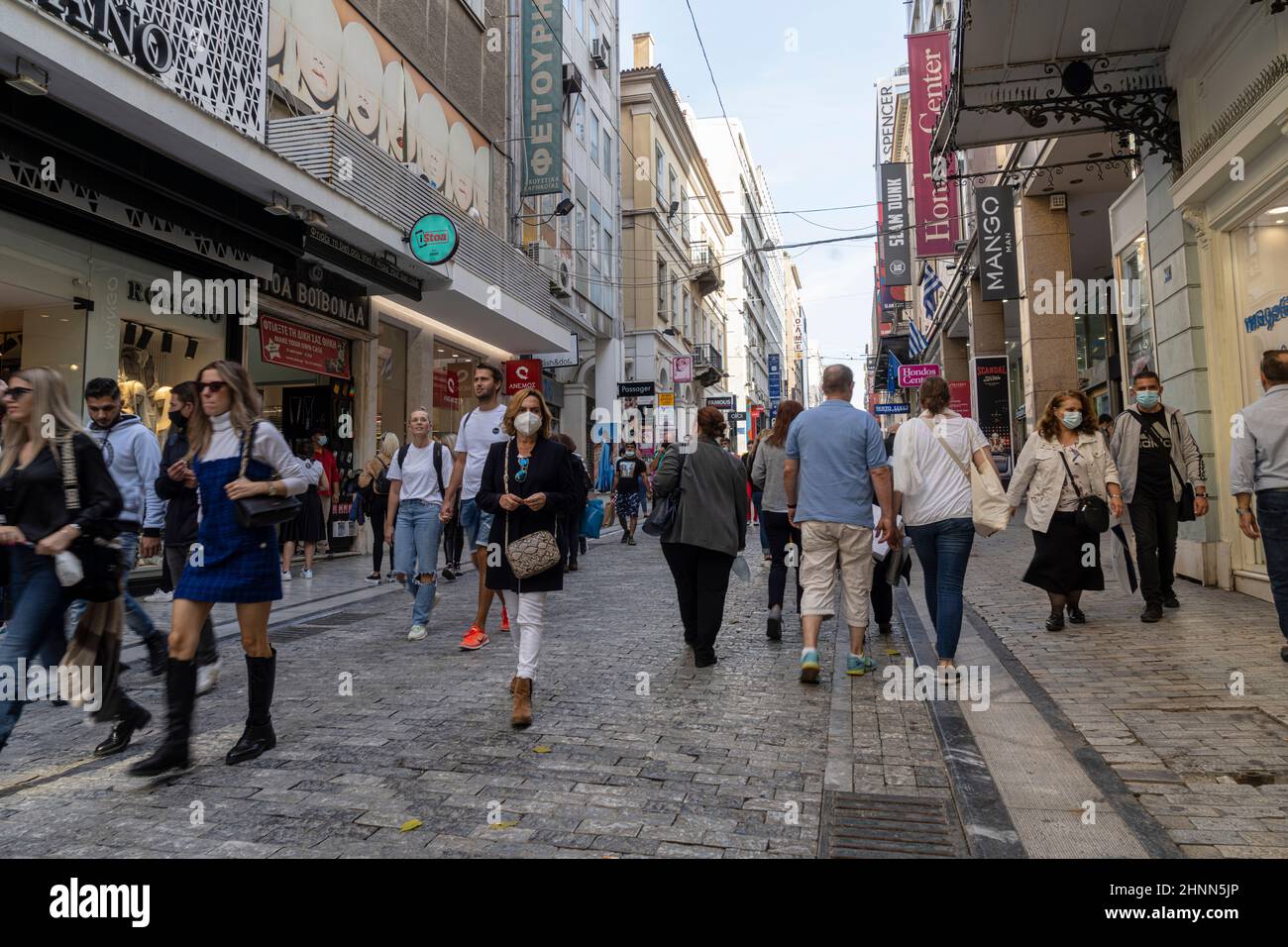 Ermou street athens hi-res stock photography and images - Alamy