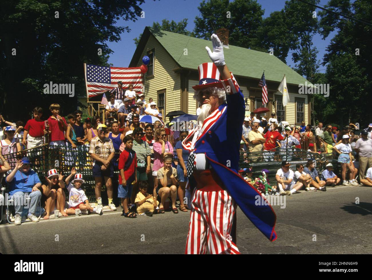 La plus ancienne parade Bristol RI, Fete independance 4 Juillet Stock Photo