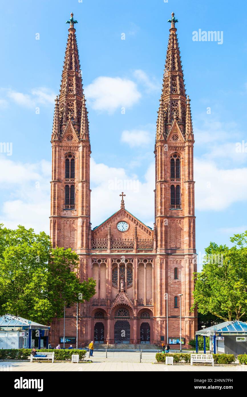 St Bonifatius Church in Wiesbaden, Germany Stock Photo
