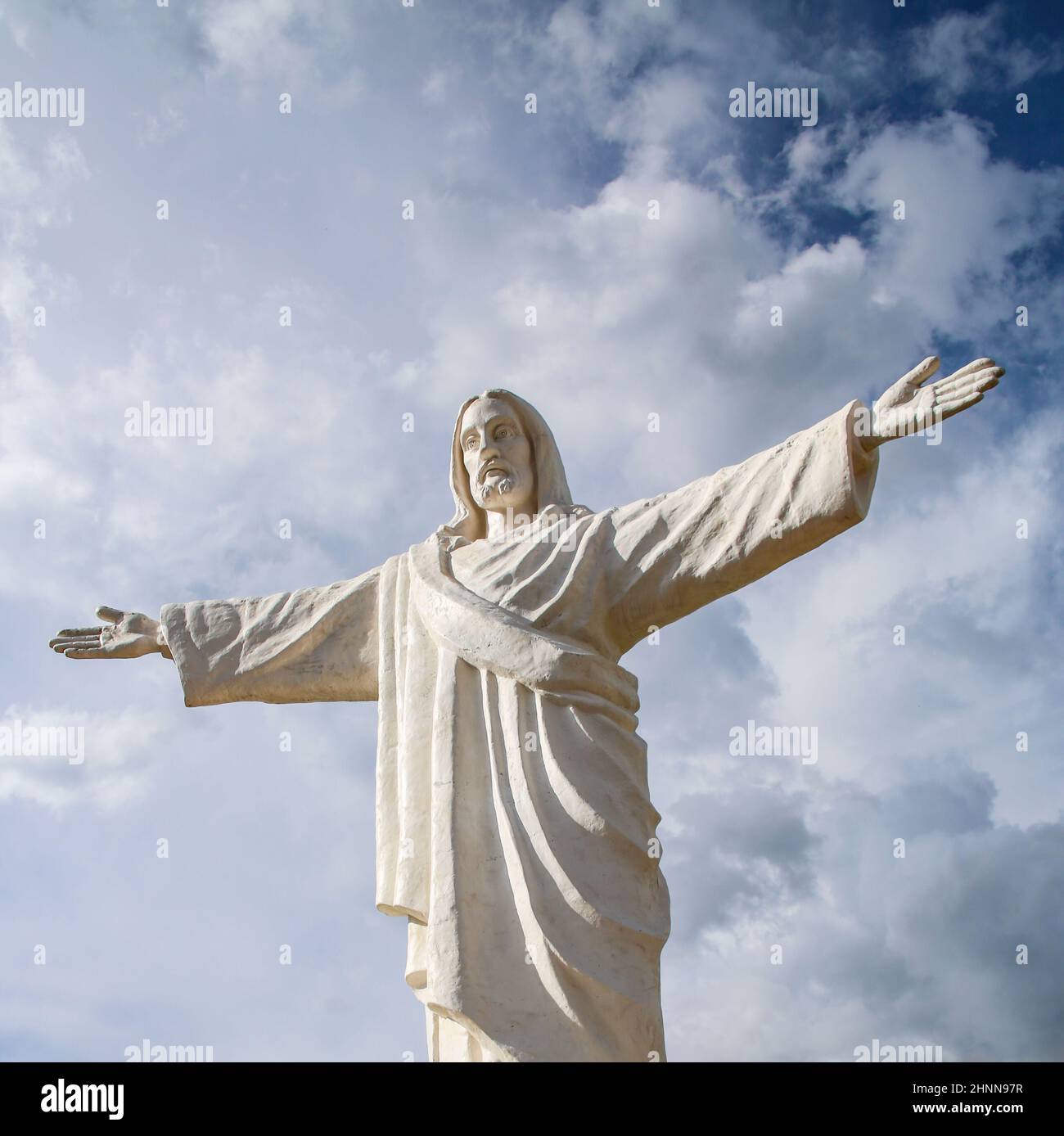 Statue of Jesus Christ in Peru Stock Photo Alamy