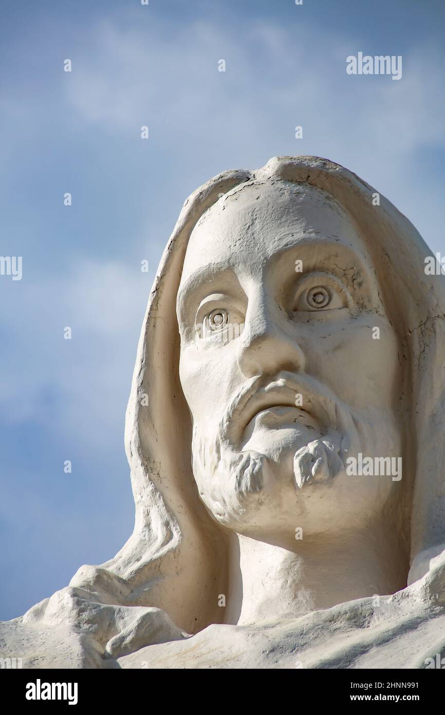 Statue of Jesus Christ in Peru Stock Photo Alamy