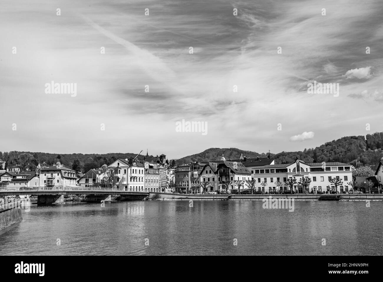 village of Gmunden in Austria Stock Photo
