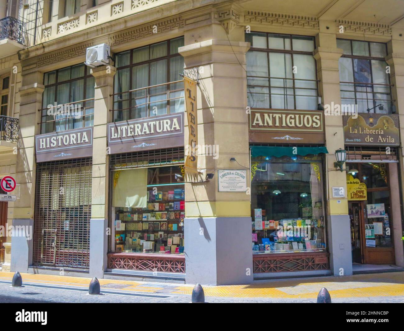 historic Libreria de Avila in Buenos Aires in the old part of town Stock Photo