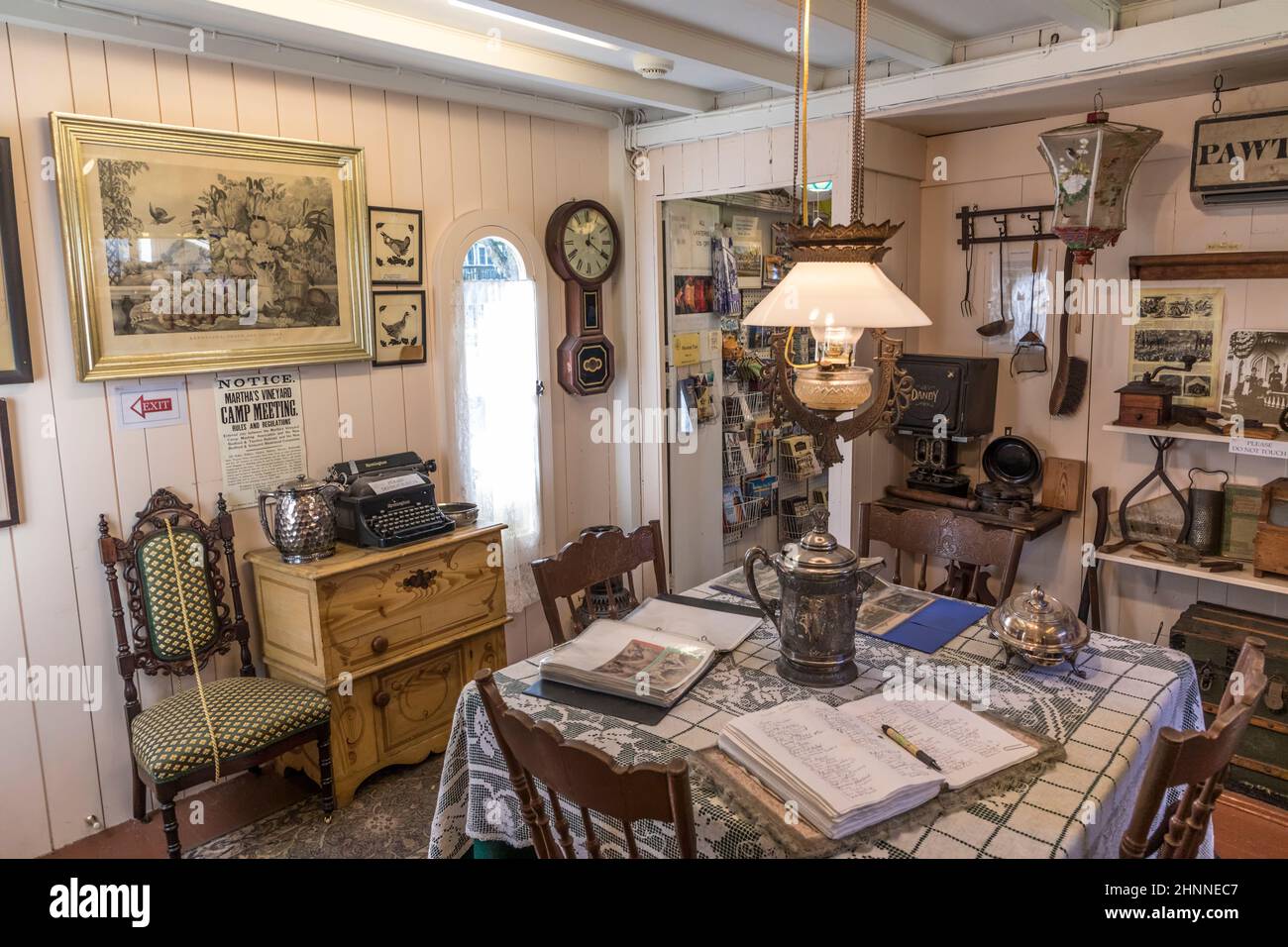 inside the Carpenter Gothic Cottages with Victorian style, gingerbread