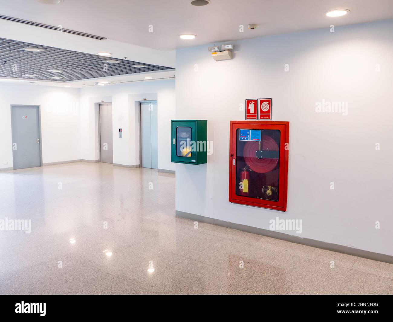 fire extinguisher in the office building Stock Photo Alamy