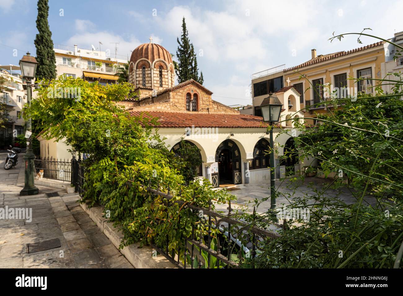 church of Saint Catherine in Athens, Greece Stock Photo