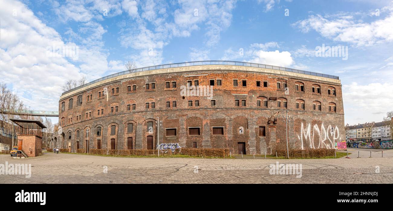 view of the Jahrhunderthalle, a former industry building serving ...