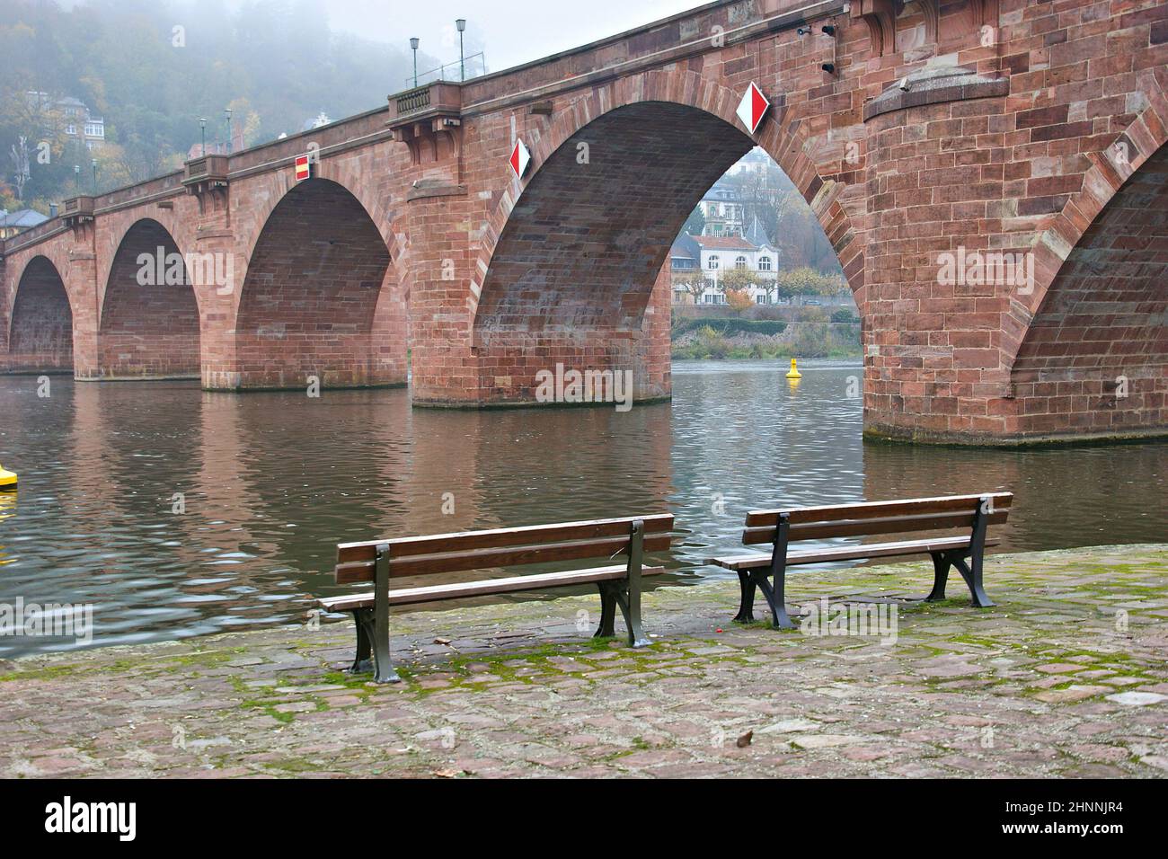 Alte Brücke in Heidelberg Stock Photo